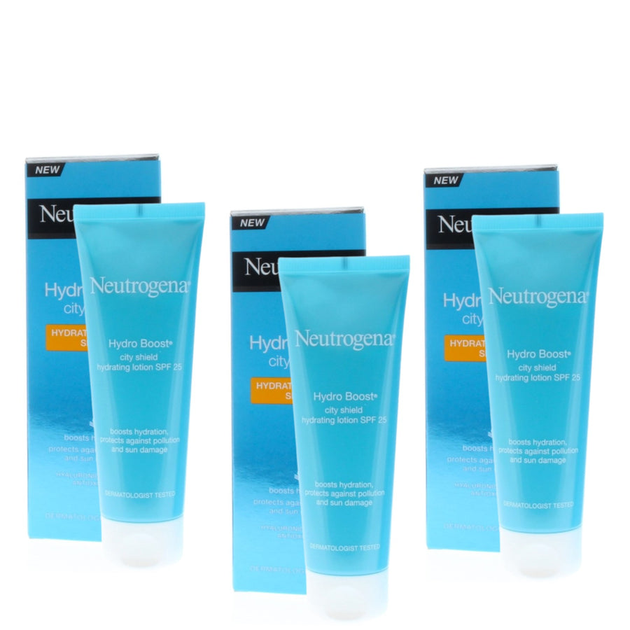 Neutrogena Hydro Boost City Shield Hydrating Lotion Spf 25 50Ml (3 Pack)