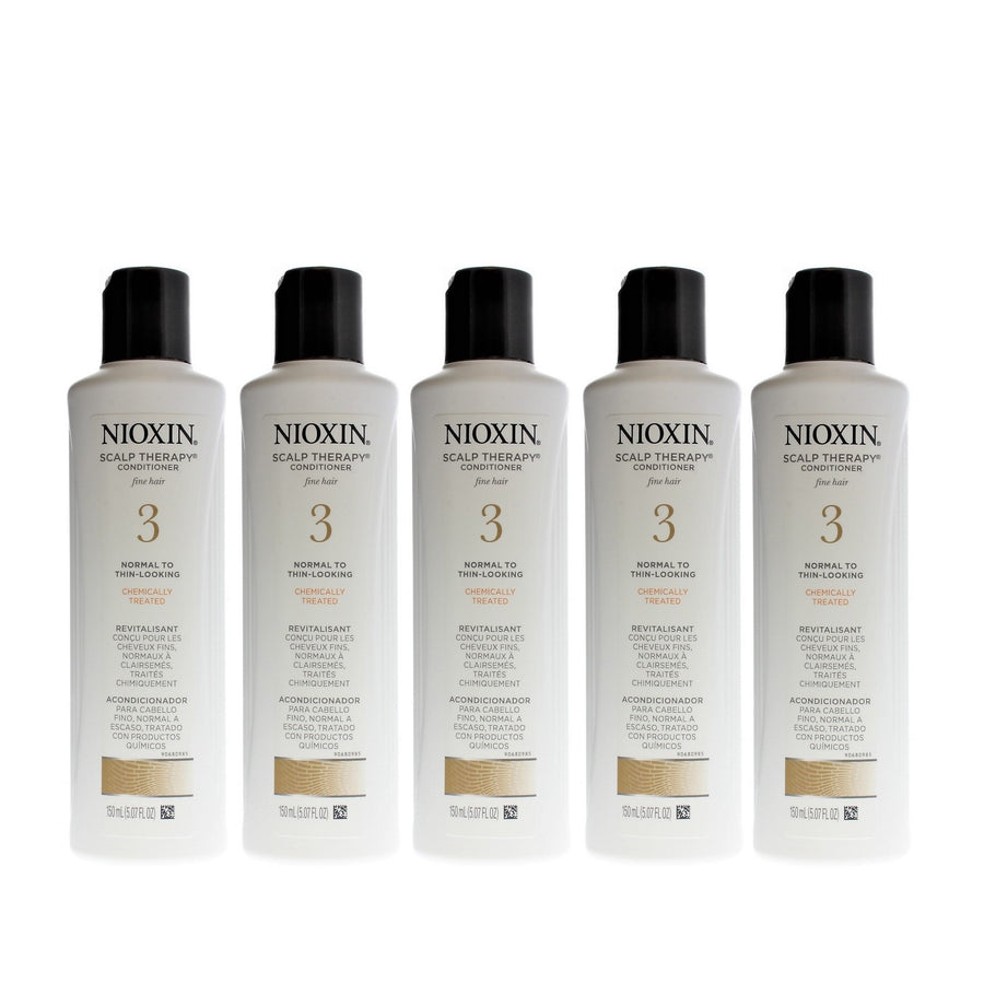 Nioxin System 3 Scalp Therapy Conditioner 5.07Oz/150Ml (5 Pack)