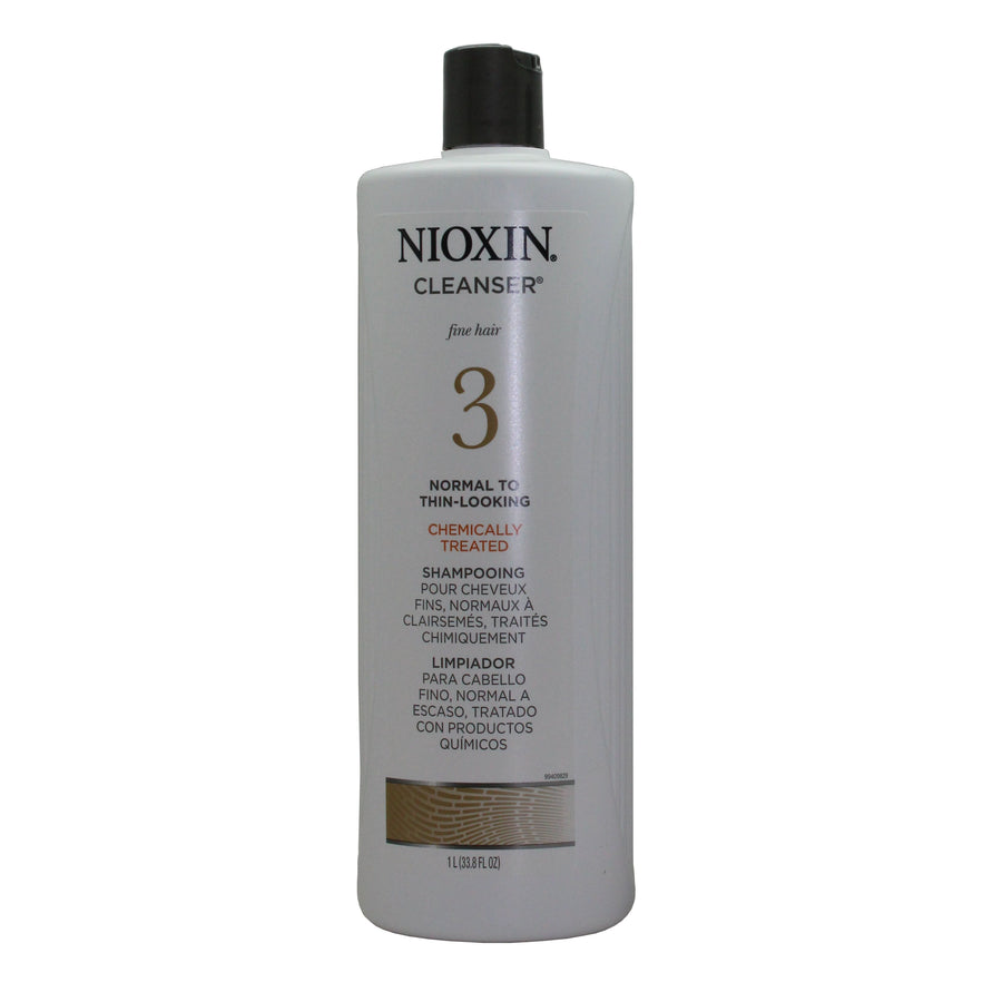 Nioxin System 3 Cleanser Shampoo, Fine Hair 33.8Oz/1 Liter