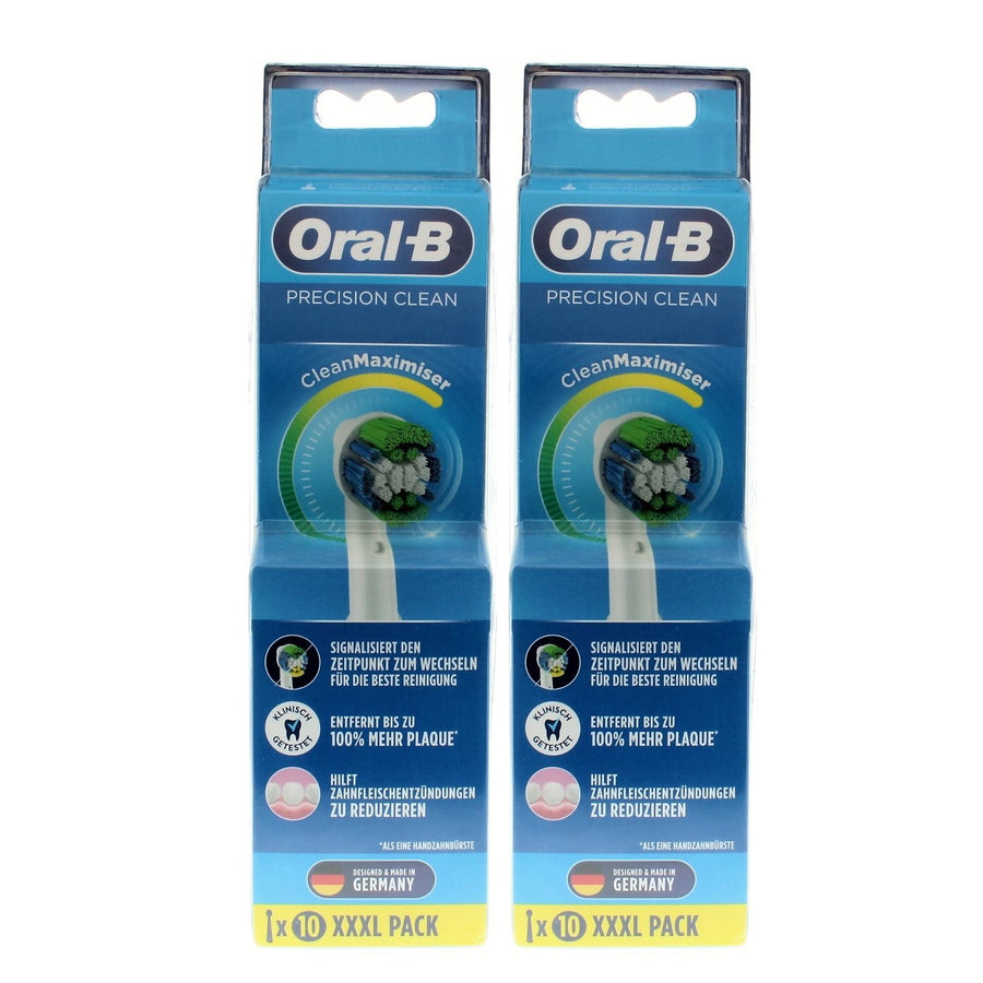ORAL-B Precision Clean Replacement Electric Brush Heads 2 Packs Of 10 (Total 20)
