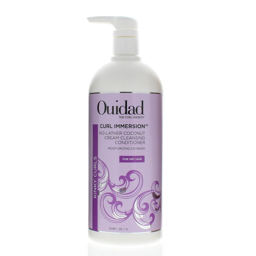 Ouidad Curl Immersion No-Lather Coconut Cream Cleansing Conditione 33.8Oz/1 Liter