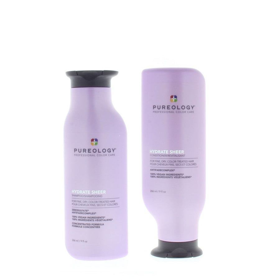 Pureology Hydrate Sheer Shampoo And Conditioner 9Oz/266Ml Combo
