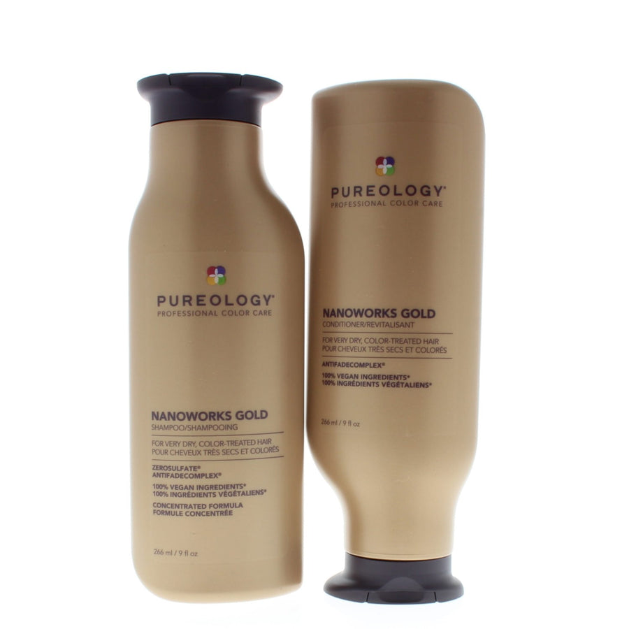 Pureology Nanoworks Gold Shampoo And Conditioner Combo 9Oz/266Ml