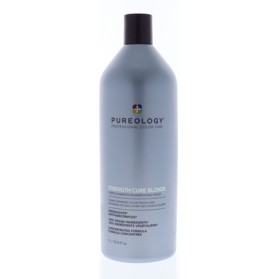 Pureology Strength Cure Blonde Purple Shampoo 33.8Oz/1 Liter