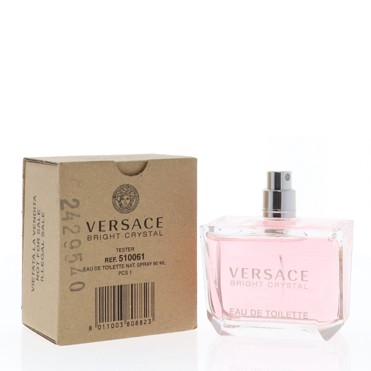 Versace Bright Crystal Eau De Toilette Tester For Women 90Ml/3Oz