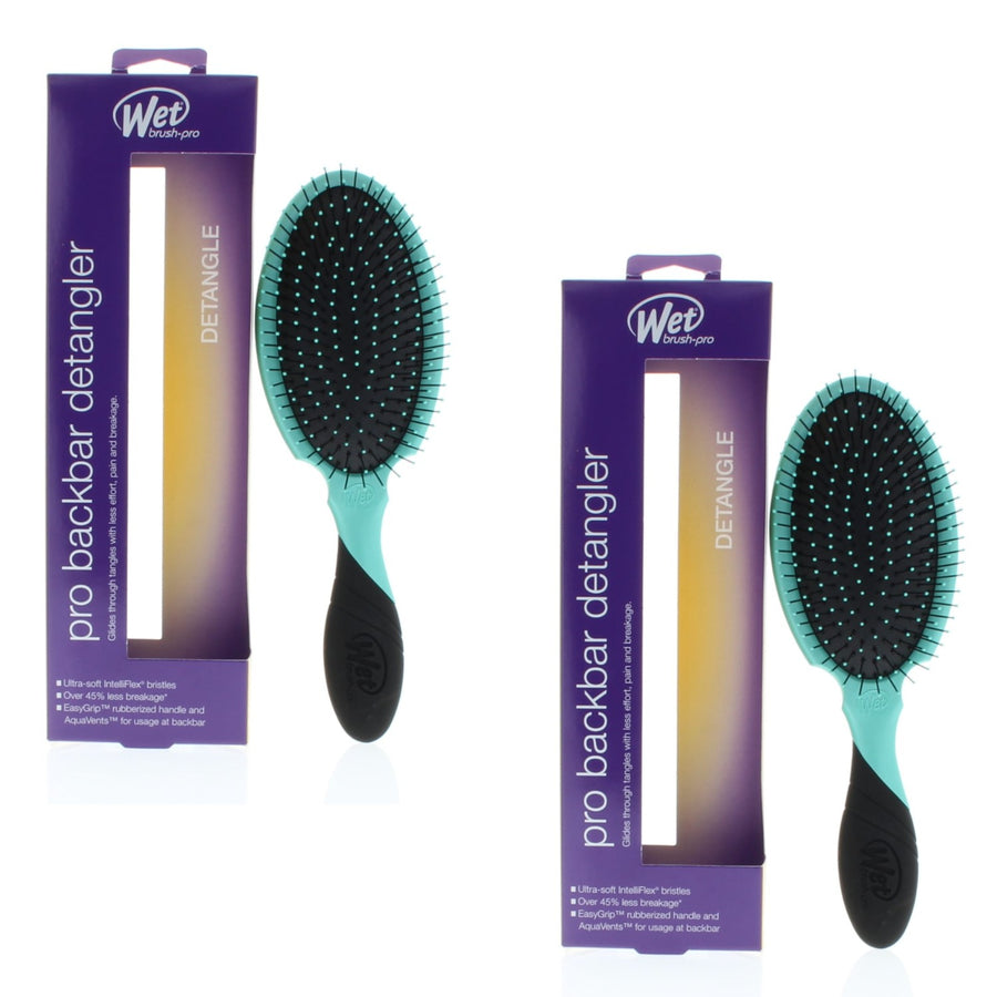 Wet Brush Pro Backbar Detangler Purist Blue Model# Bwp830Gxblnw (2 Pack)