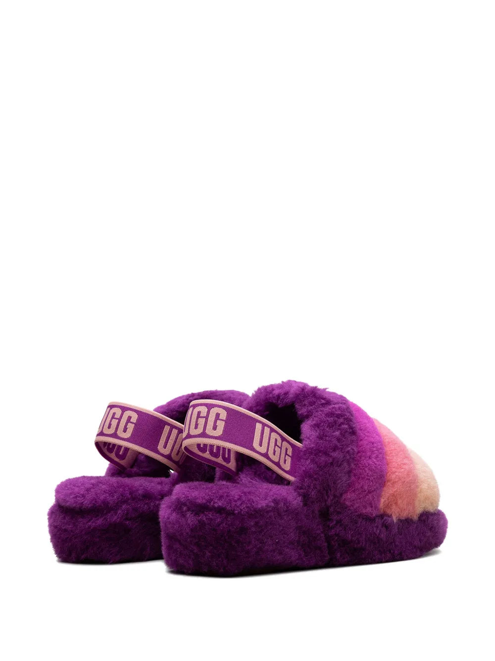 Ugg Women's Fluff Yeah Slide Slippers, BERRYLICIOUS Multi, 10