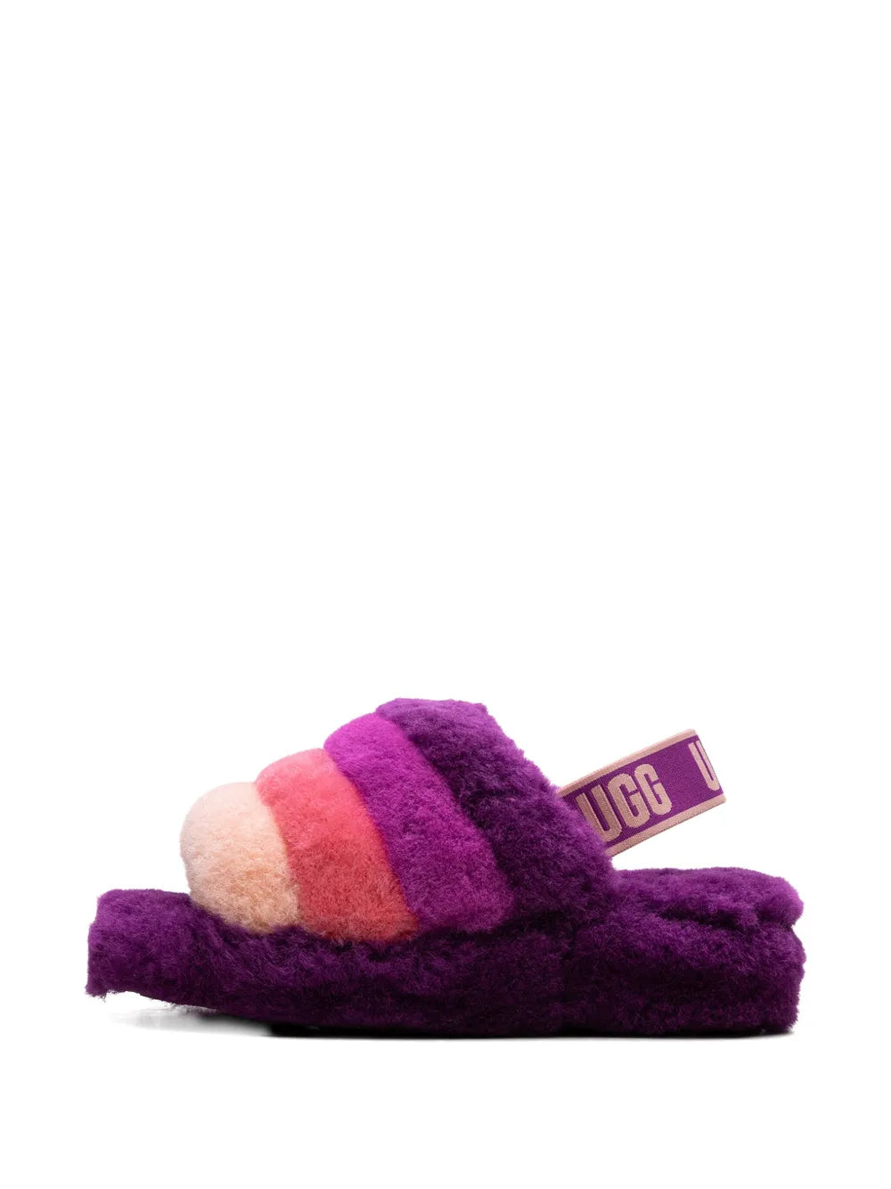 Ugg Women's Fluff Yeah Slide Slippers, BERRYLICIOUS Multi, 10