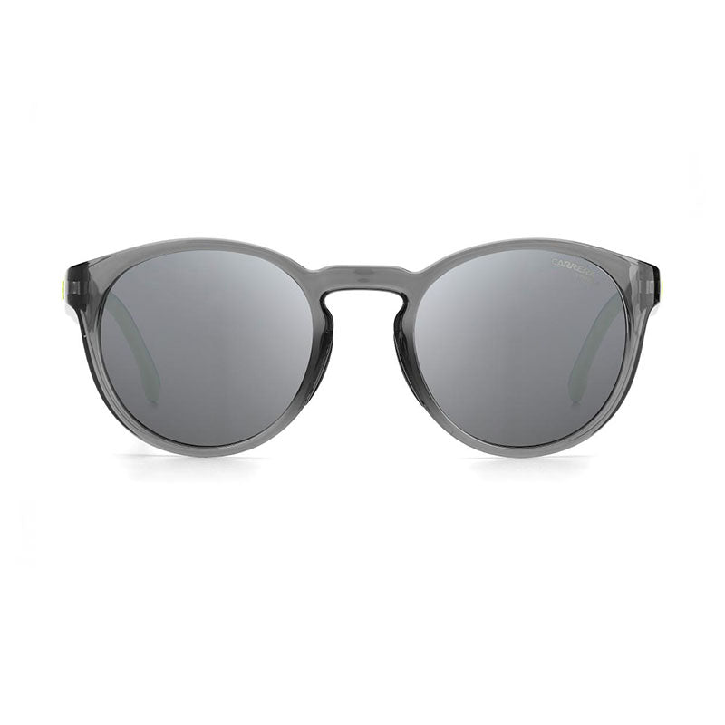 Carrera Sunglasses Round Full Rim, Grey Frame and Silver Mirror Lens CARRERA8056/S0KB7T4