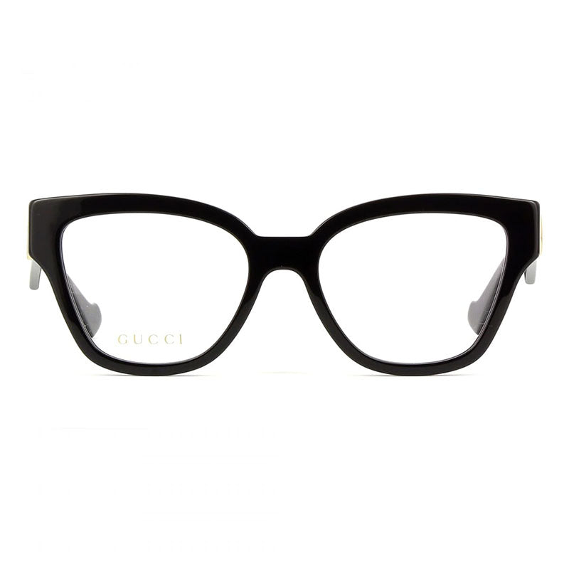 Gucci Eyeglasses Cat Eye Full Rim, Black Frame and Clear Demo Lenses Lens GG1424O005