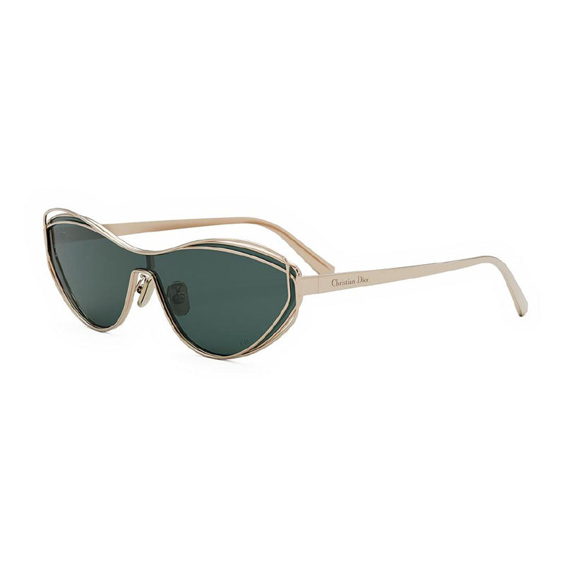 Dior Sunglasses Geometric Full Rim, Rose Gold Frame and Green Lens FILDIORM1UD0C0