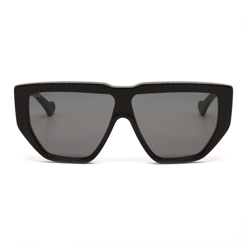Gucci Sunglasses Shield Full Rim, Black Frame and Grey Lens GG0997S002