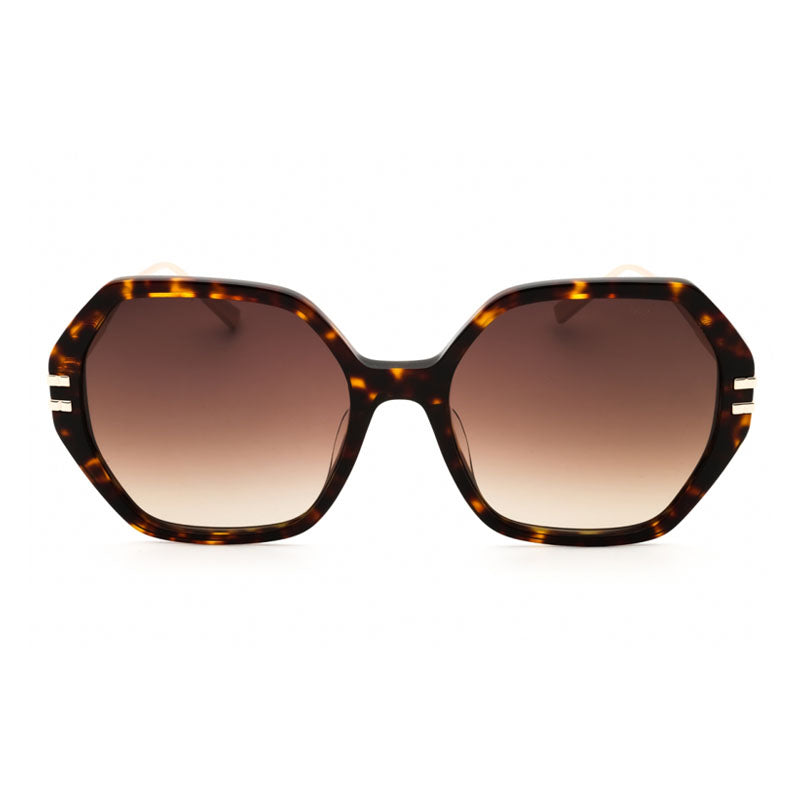 Chopard Sunglasses Square Full Rim, Dark Havana Frame and Brown Gradient Lens SCH370M04BL