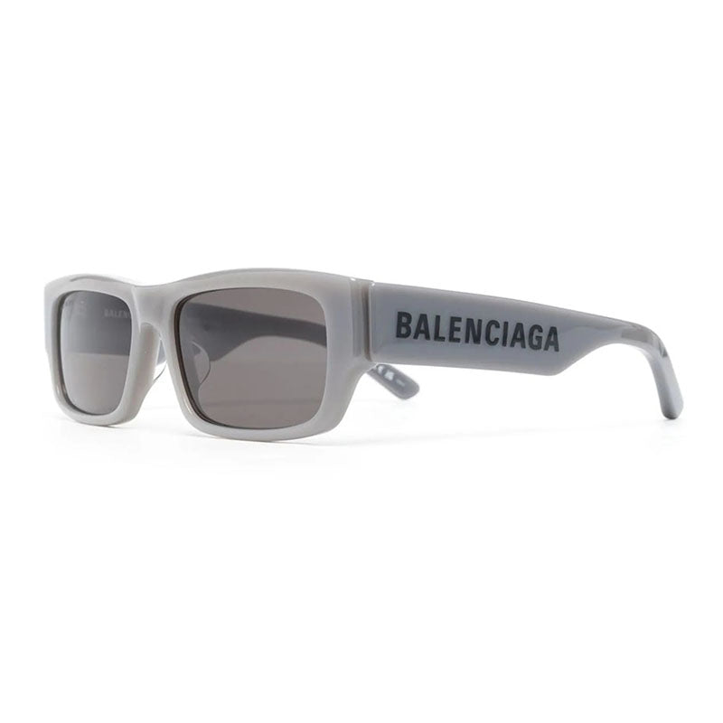 Balenciaga Sunglasses Rectangle Full Rim, Grey Frame and Grey Lens BB0261SA004