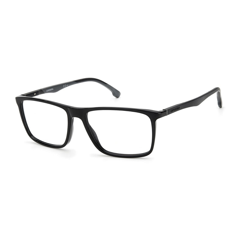 Carrera Eyeglasses Rectangle Full Rim, Black Frame and Clear Demo Lenses Lens CARRERA8862080700