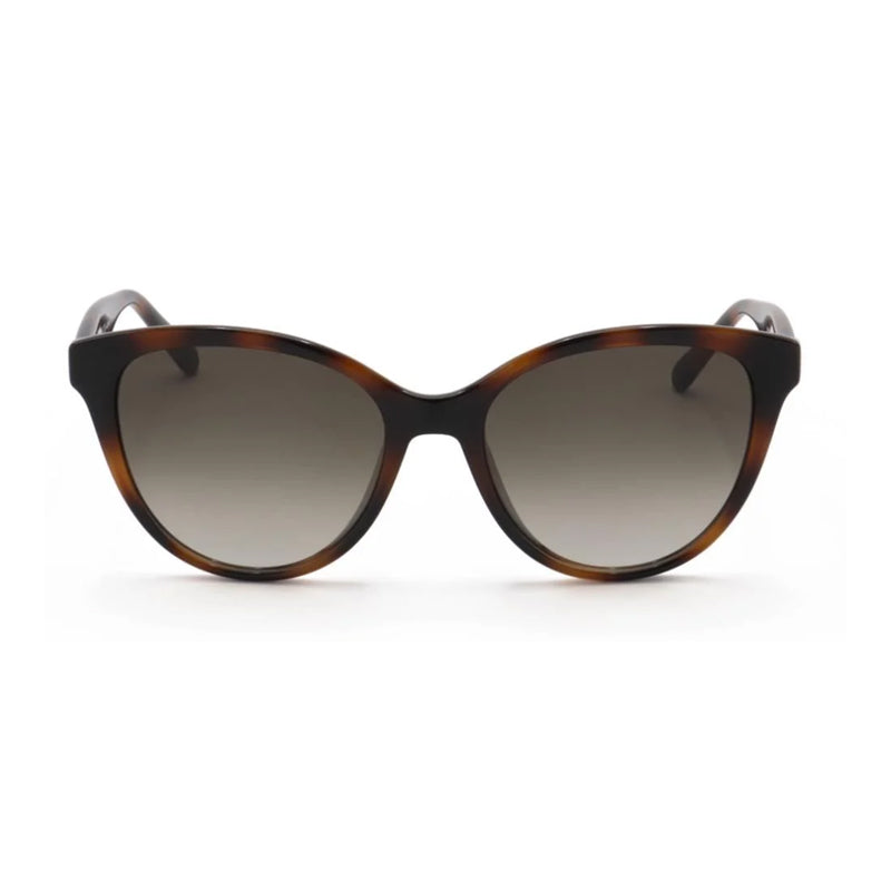 Ferragamo Salvatore Ferragamo Sunglasses Cat Eye Full Rim, Tortoise Frame and Grey Gradient Lens SF1073S240