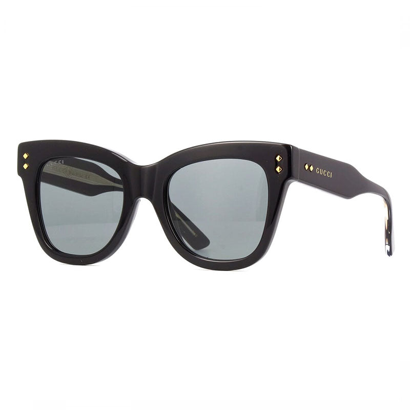 Gucci Sunglasses Cat Eye Full Rim, Black Frame and Grey Lens GG1082S001