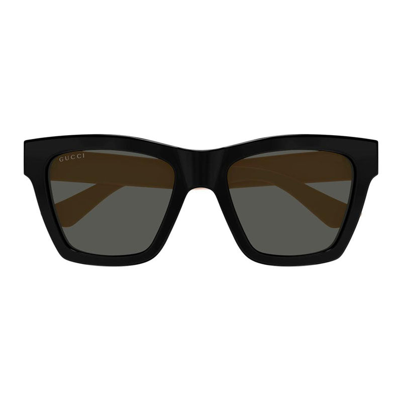 Gucci Sunglasses Square Full Rim, Black-Pink Frame and Grey Lens GG1714S006