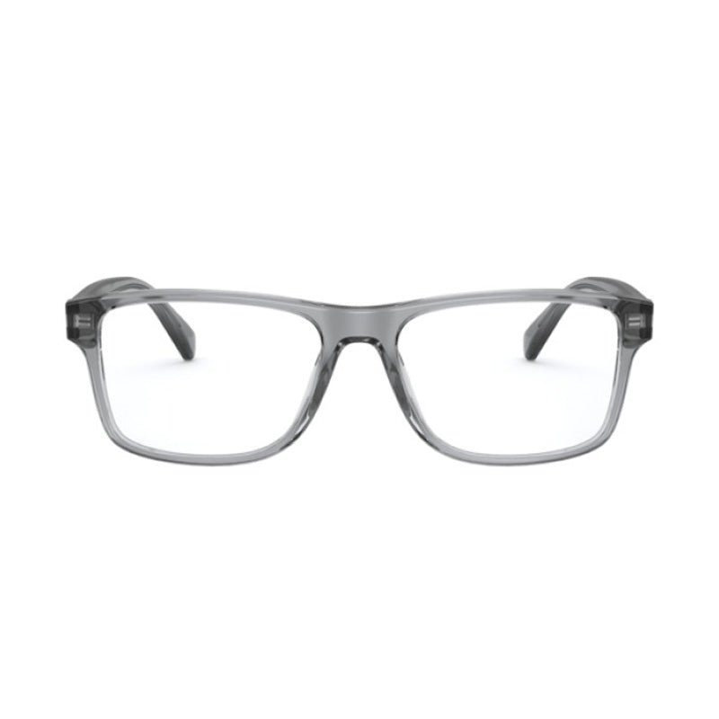 Polo Ralph Lauren Eyeglasses Rectangle Full Rim, Transparent Grey Frame and Clear Demo Lenses Lens PH22235111