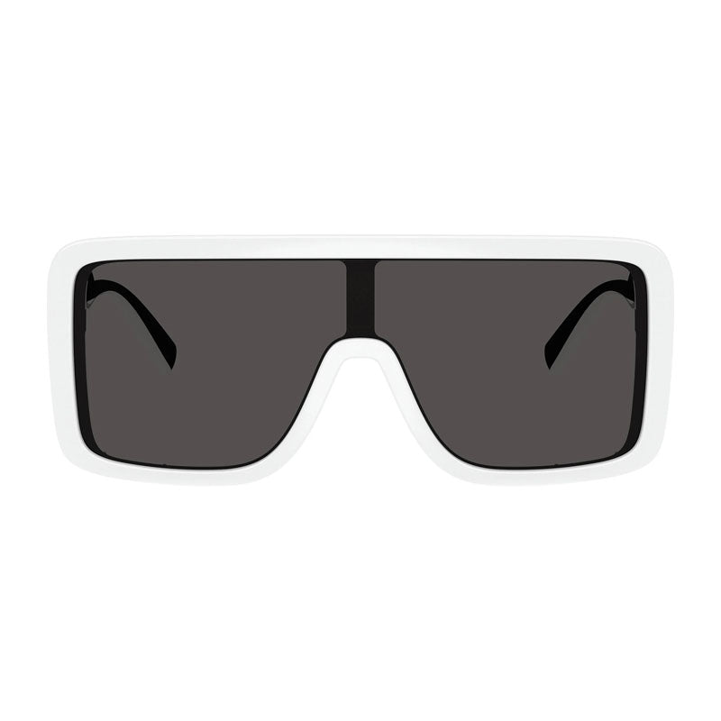 Dolce & Gabbana Sunglasses Shield Full Rim, White Frame and Dark Grey Lens DG6204331287