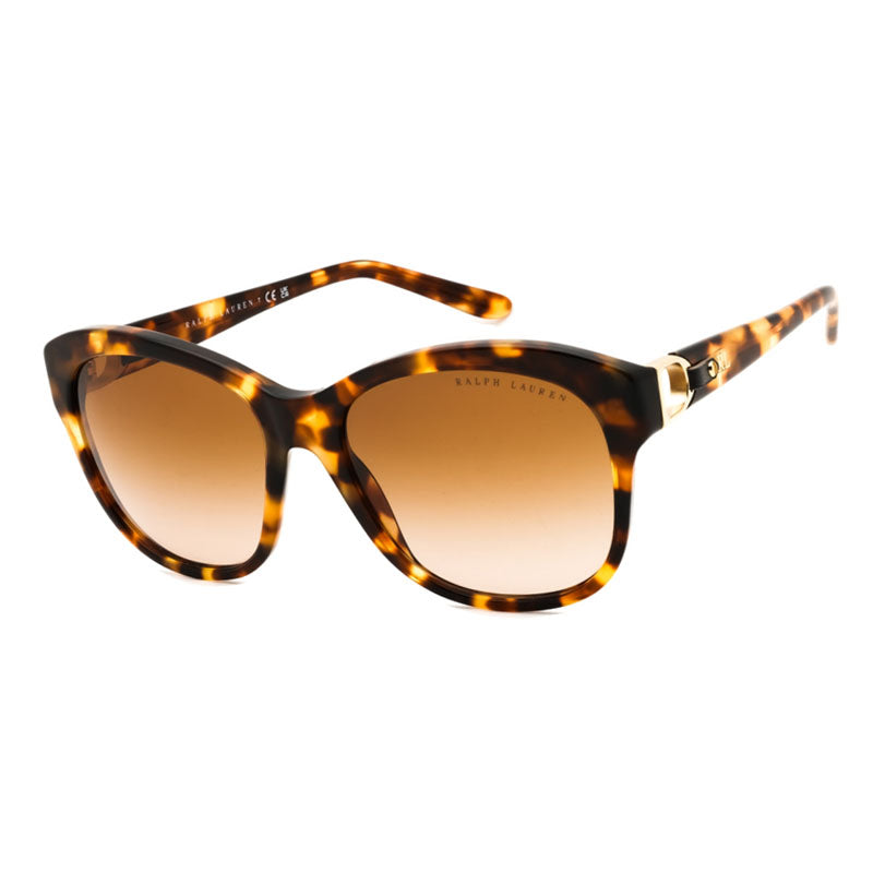 Ralph Lauren Sunglasses Square Full Rim, Havana Frame and Brown Gradient Lens RL8190Q605613