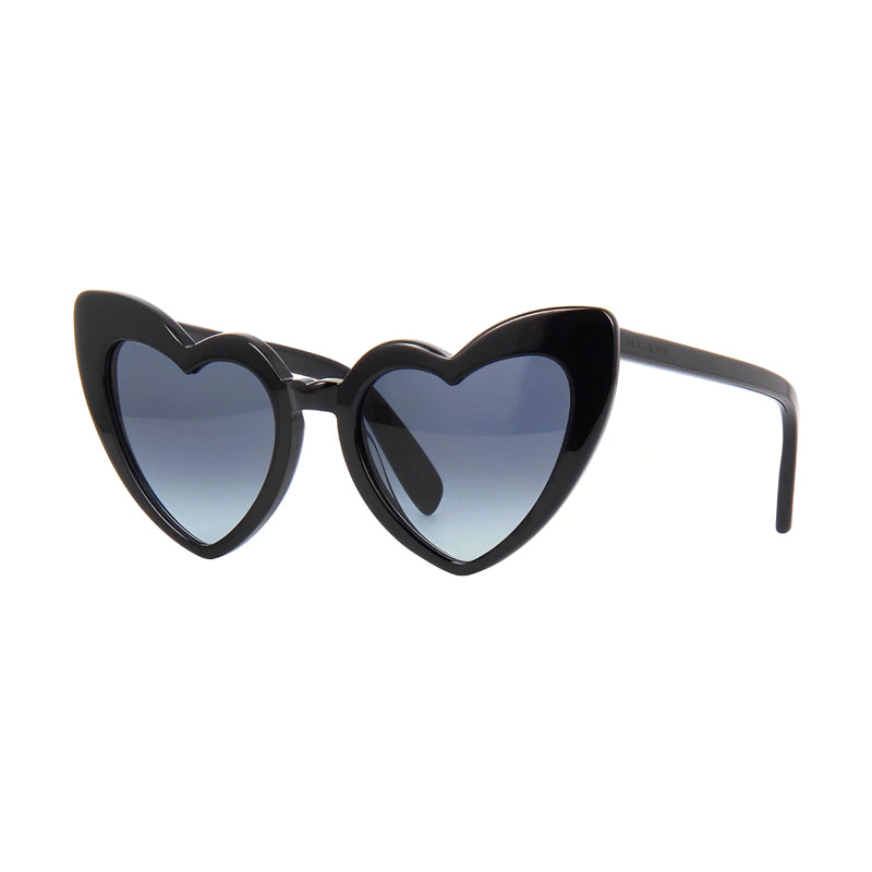 Saint Laurent Sunglasses Geometric Full Rim, Black Frame and Grey Gradient Lens SL181LOULOU008