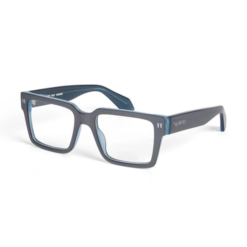 Off-White Eyeglasses Square Full Rim, Satin Silver Frame and Clear Demo Lens Lens OERJ054STYLE547200