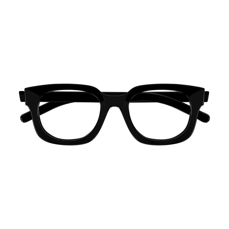 Gucci Eyeglasses Square Full Rim, Black Frame and Clear Demo Lenses Lens GG1721O001