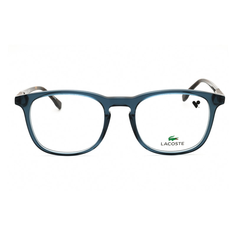 Lacoste Eyeglasses Square Full Rim, Blue Frame and Clear Demo Lenses Lens L2889400