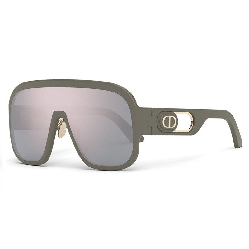 Dior Sunglasses Shield Full Rim, Grey Frame and Silver Mirror Lens DIORBOBBYSPORTM1U45A7