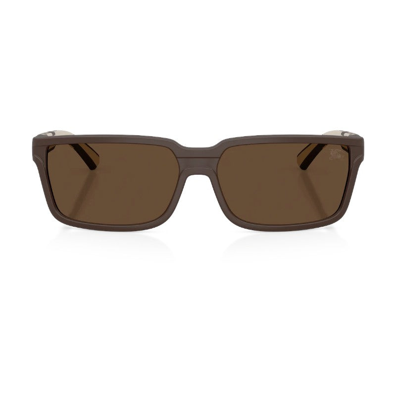 Burberry Sunglasses Square Full Rim, Matte Brown Frame and Dark Brown Lens BE4495D423473