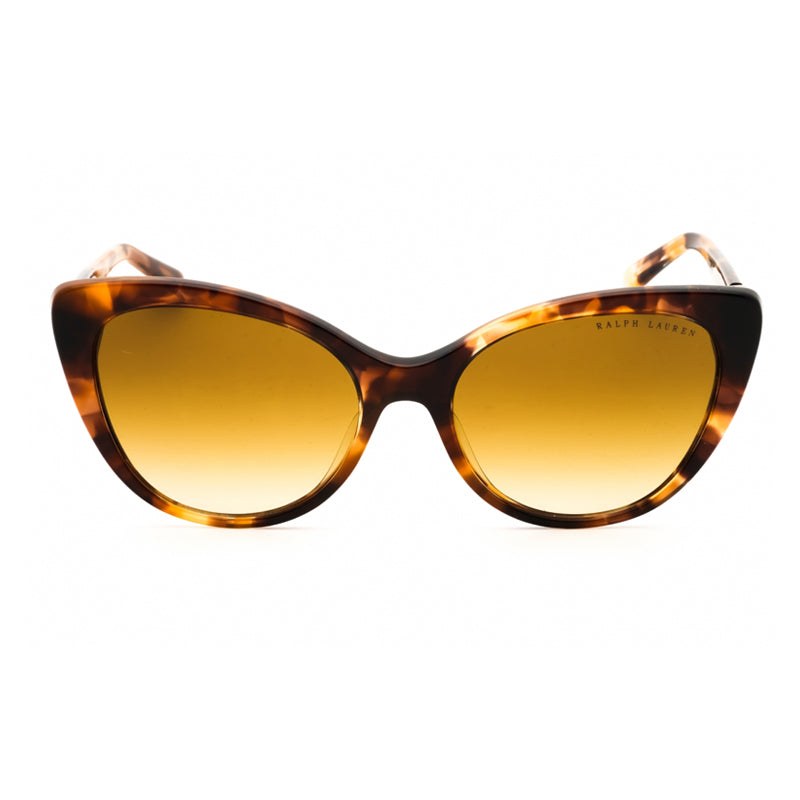 Ralph Lauren Sunglasses Cat Eye Full Rim, Tortoise Havana Frame and Yellow Gradient Lens RL8215BU60932L