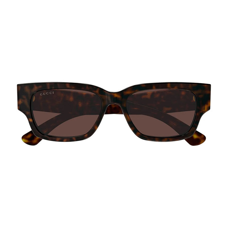 Gucci Sunglasses Square Full Rim, Dark Havana Frame and Brown Lens GG1794S002