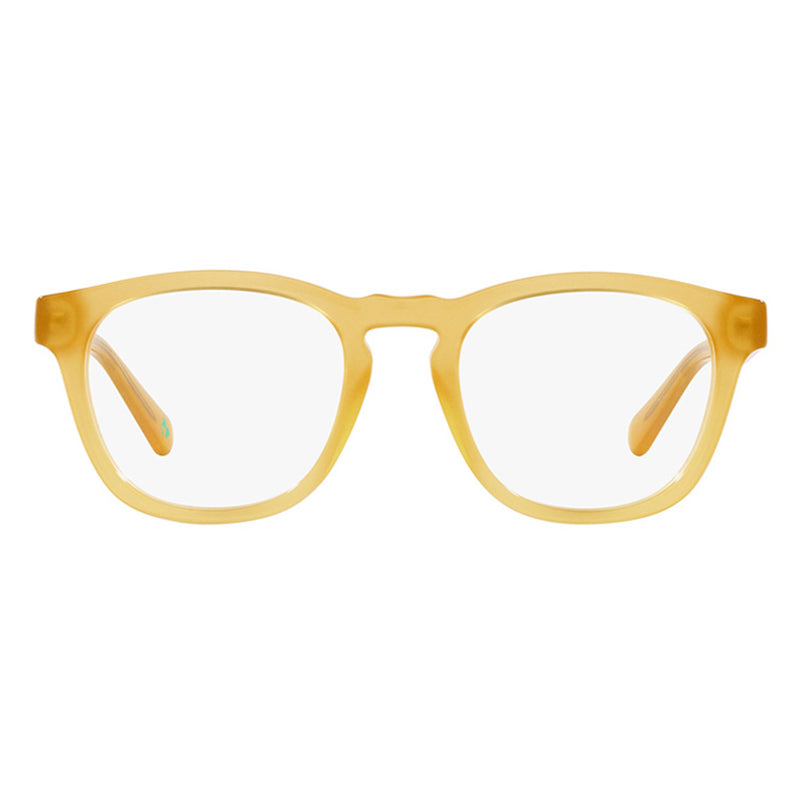 Polo Ralph Lauren Eyeglasses Round Full Rim, Opal Honey Frame and Clear Demo Lenses Lens PH22585005