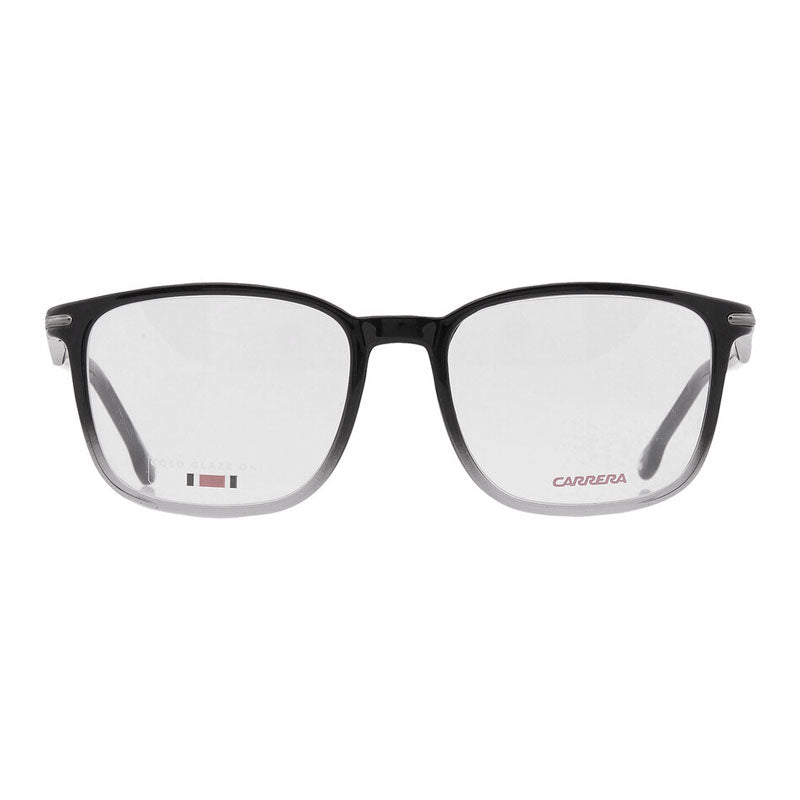 Carrera Eyeglasses Square Full Rim, Black/Grey Frame and Clear Demo Lenses Lens CARRERA292008A00