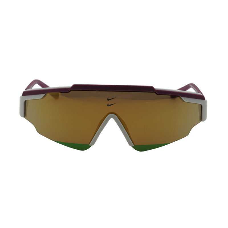 Nike Sunglasses Shield Semi Rim, Night Maroon Frame and Brown Lens NIKEMARQUEEEDGEM681