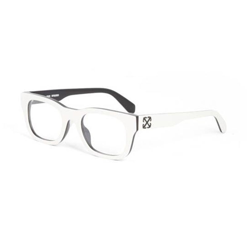 Off-White Eyeglasses Rectangle Full Rim, White Frame and Clear Demo Lens Lens OERJ07NSTYLE7N0100