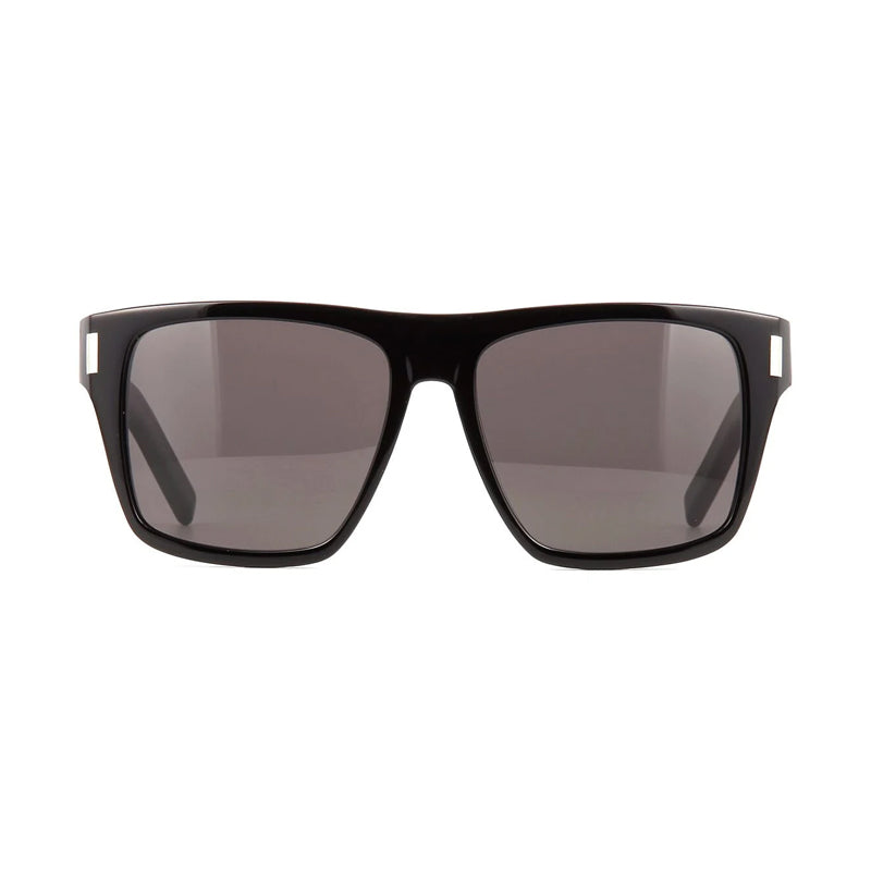 Saint Laurent Sunglasses Square Full Rim, Black Frame and Black Lens SL424001