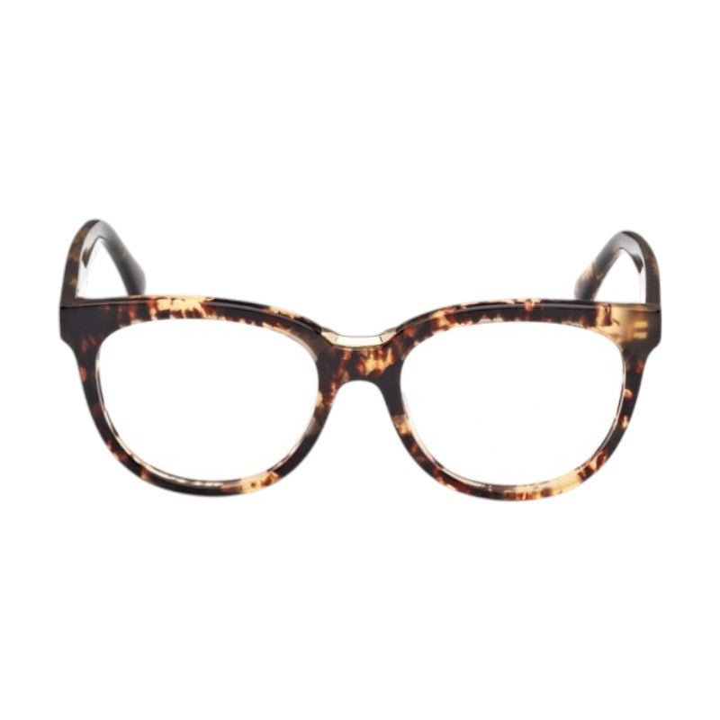Max Mara Eyeglasses Square Full Rim, Havana Frame and Clear Demo Lens Lens MM5110052