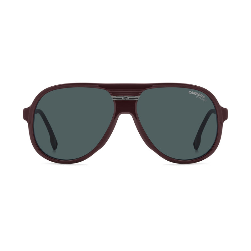 Carrera Sunglasses Aviator Full Rim, Burgundy Frame and Blue Lens CSPORT07/S0LHFKU