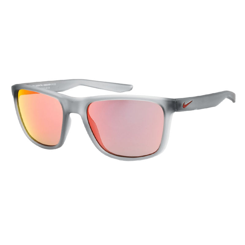 Nike Sunglasses Rectangle Full Rim, Matte Wolf Grey Frame and Grey Mirror Lens NIKEESSENTIALENDEAVORMIEV1122016