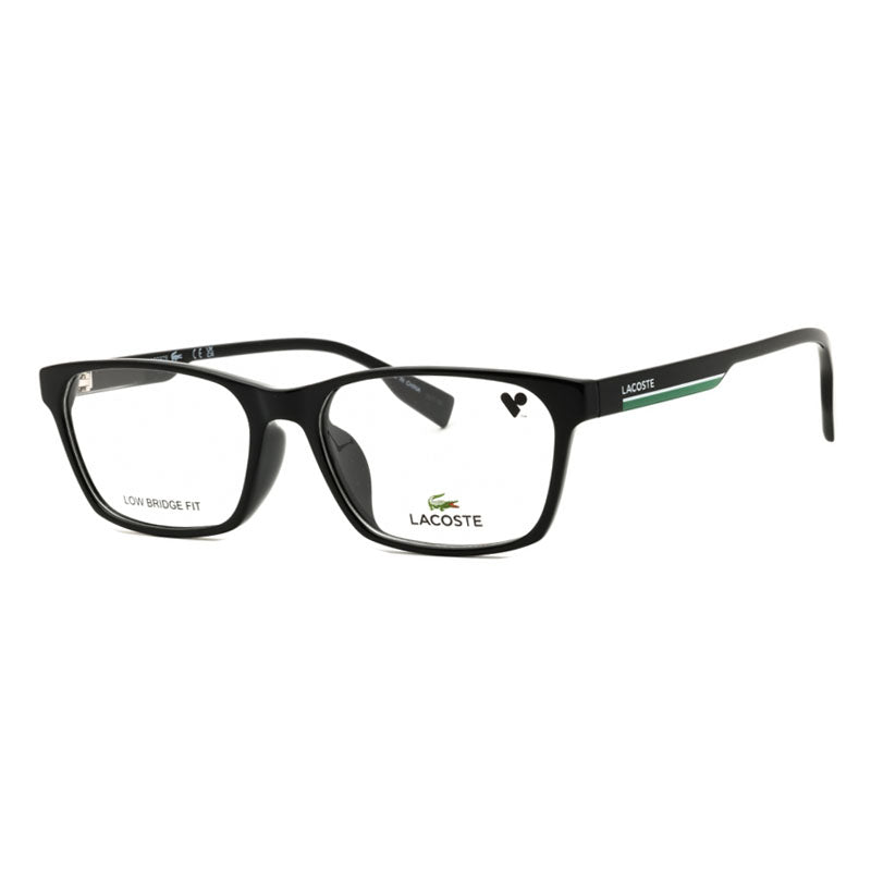 Lacoste Eyeglasses Rectangle Full Rim, Black Frame and Clear Demo Lenses Lens L2930LB001