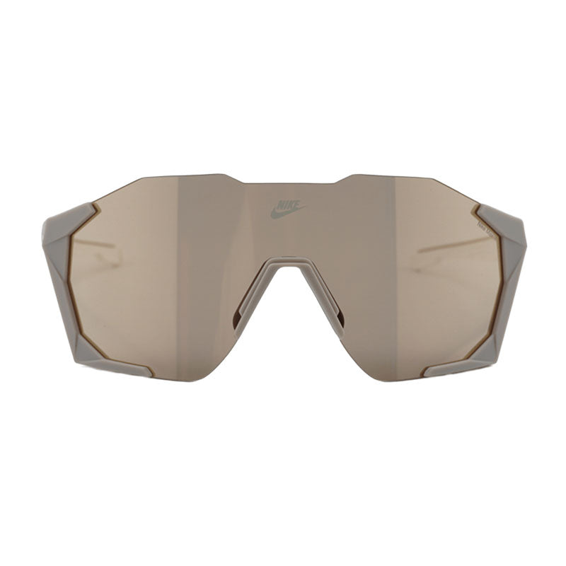 Nike Sunglasses Shield Semi Rim, Matte College Grey Frame and Gold Mirror Lens NIKECHARGEDSHIELDIB3518X009