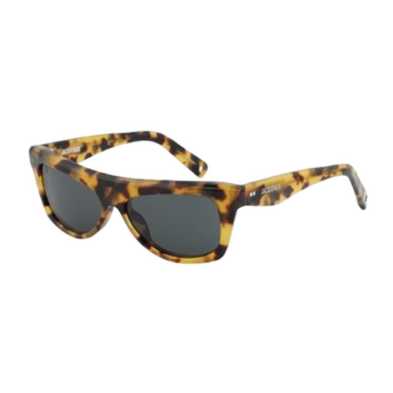 Jacquemus Sunglasses Square Full Rim, Havana Frame and Grey Lens JAC/58C2