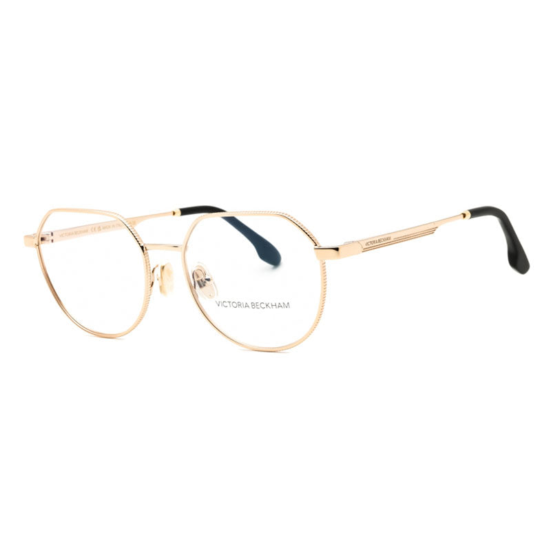 Victoria Beckham Eyeglasses Oval Full Rim, Blush Frame and Clear Demo Lenses Lens VB2135770
