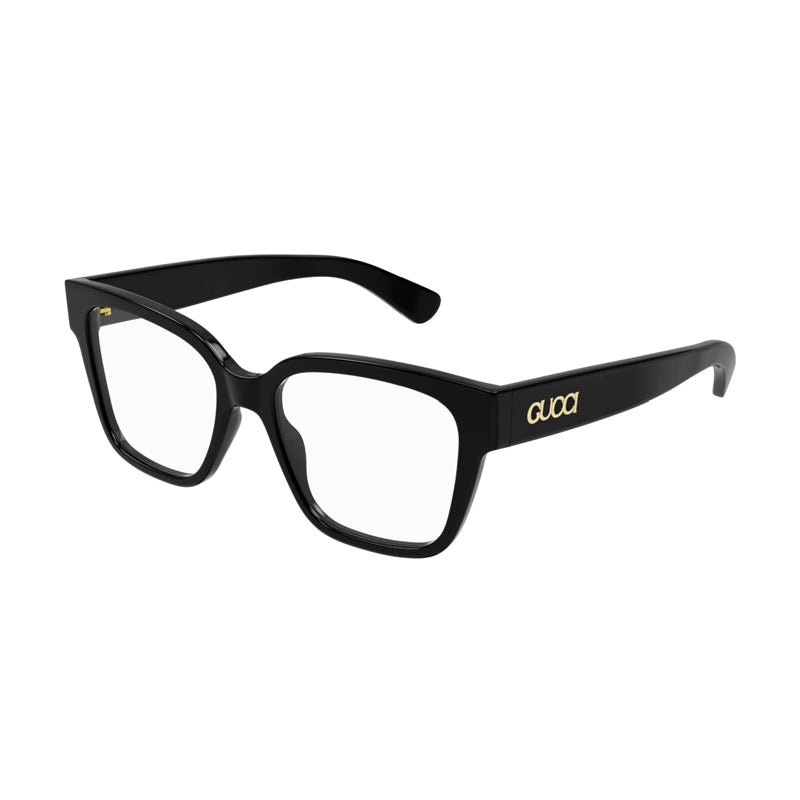 Gucci Eyeglasses Cat Eye Full Rim, Black Frame and Clear Demo Lenses Lens GG1791O001