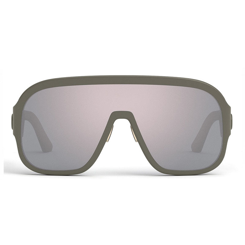 Dior Sunglasses Shield Full Rim, Grey Frame and Silver Mirror Lens DIORBOBBYSPORTM1U45A7