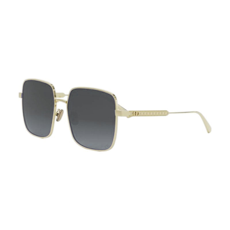 Dior Sunglasses Square Full Rim, Gold Frame and Grey Gradient Lens DIORCANNAGES1UB0A1