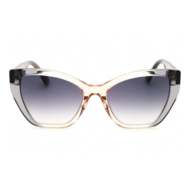 Moschino Sunglasses Cat Eye Full Rim, Grey Ochre Frame and Dark Grey Gradient Lens MOS155/S0MQE9O