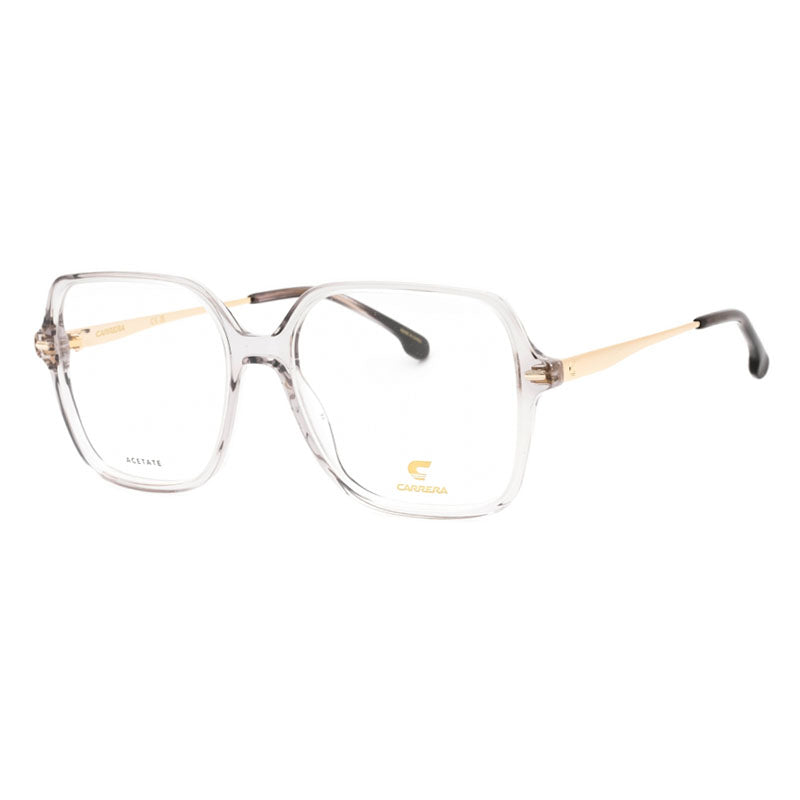 Carrera Eyeglasses Square Full Rim, Grey Frame and Clear Demo Lenses Lens CARRERA30380KB700